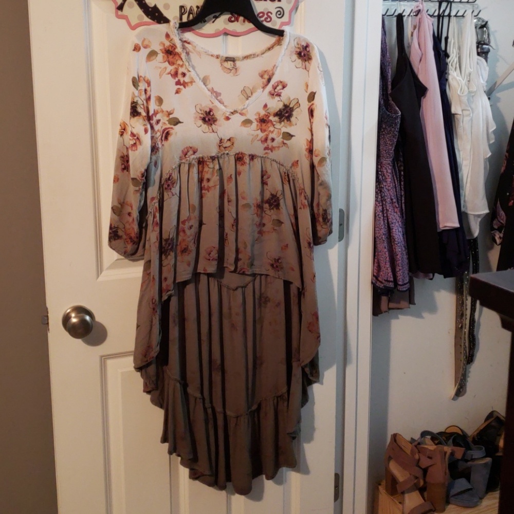 High-low blouse